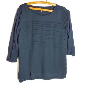 NWT Loft Black Short Sleeve Petite Women's Shirt.   Size MP